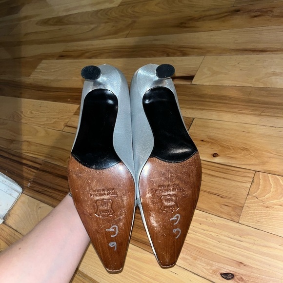 Silver Stuart Weitzman heels - Picture 4 of 4